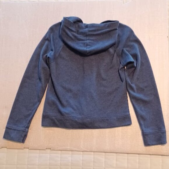 Epic Threads Girls XL navy front lace full zip light jacket with hoodie - Picture 6 of 10